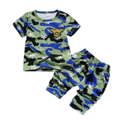 Summer Clothing Set 2019 Boy Clothes Kids Thick Short Sleeves Camouflage ShirtShorts 2pcs Suit Children Clothing
Summer Clothing Set 2019 Boy Clothes Kids Thick Short Sleeves Camouflage ShirtShorts 2pcs Suit Children Clothing