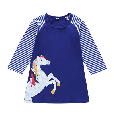 Spring Autumn Casual Fashion Toddler Baby Girl Striped Cartoon Printing Long Sleeve Kids Princess Dress
Spring Autumn Casual Fashion Toddler Baby Girl Striped Cartoon Printing Long Sleeve Kids Princess Dress