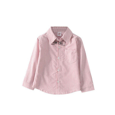 Children Shirts 2018 Spring Autumn New Embroidery Bow Striped Boys Girls Long Sleeve Shirt Children Tops Baby Clothing 2-7Y
Children Shirts 2018 Spring Autumn New Embroidery Bow Striped Boys Girls Long Sleeve Shirt Children Tops Baby Clothing 2-7Y