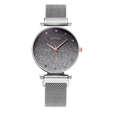 Starry Sky Female Wrist Watch Quartz Movement Wristwatch Bracelet Mesh Band for Ladies