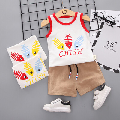 Summer Baby Boys Sleeveless Cooton Cartoon Print Tops Blouse VestShorts Casual Outfits Sets
Summer Baby Boys Sleeveless Cooton Cartoon Print Tops Blouse VestShorts Casual Outfits Sets