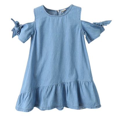 Girls Dress Summer Denim Children Clothing Off-shoulder Toddler Princess Kids Dresses for Girls Clothes Pageant Sundress
Girls Dress Summer Denim Children Clothing Off-shoulder Toddler Princess Kids Dresses for Girls Clothes Pageant Sundress