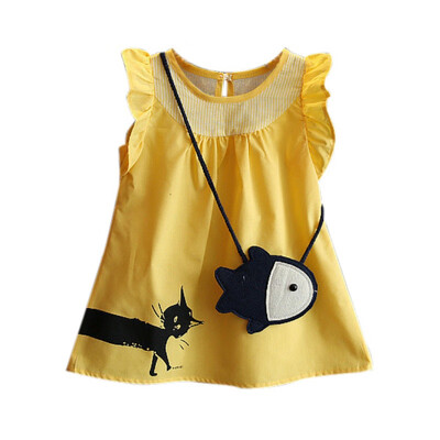 Girls dresses 2018 summer new childrens short-sleeved dresses cat doll princess dress send packets
Girls dresses 2018 summer new childrens short-sleeved dresses cat doll princess dress send packets