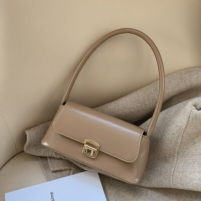 Tailored Women 2019 New Tote Bag Simple Solid Shoulder Bags Retro Fashion Bags Trendy Bag