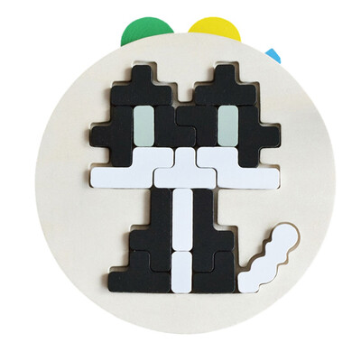 Wooden Originality Tetris Animal Puzzles Kids Fun&creative Jigsaw Puzzle Pixel building Puzzle Children Educational Toy
Wooden Originality Tetris Animal Puzzles Kids Fun&creative Jigsaw Puzzle Pixel building Puzzle Children Educational Toy