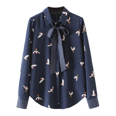 Women Blouse Long Sleeve Chiffon cute bird print shirts Blouse Fashion Ladies Shirts Casual Blusa Feminino Tops
Women Blouse Long Sleeve Chiffon cute bird print shirts Blouse Fashion Ladies Shirts Casual Blusa Feminino Tops