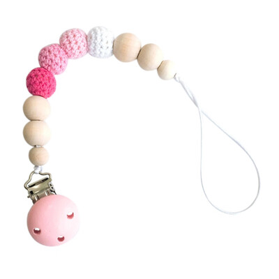 Baby Pacifier Holder Clip Nipple Teether Solid Wooden Beads Wool Ball Dummy Chain Anti-drop Handmade
Baby Pacifier Holder Clip Nipple Teether Solid Wooden Beads Wool Ball Dummy Chain Anti-drop Handmade