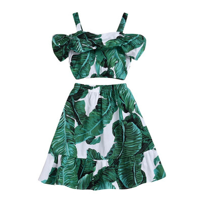 2PcsSet Baby Girls Casual Summer Fashion Green Leaves Pattern Tops BlouseSkirts Suits Costume Set
2PcsSet Baby Girls Casual Summer Fashion Green Leaves Pattern Tops BlouseSkirts Suits Costume Set