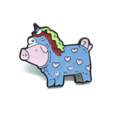 Creative cartoon Pig who wants to be a unicorn Womens brooches Enamel pins Color brooch For women Coat collar badge jewelry 
Creative cartoon Pig who wants to be a unicorn Womens brooches Enamel pins Color brooch For women Coat collar badge jewelry