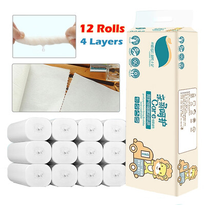 12 Rolls 4 Layers Thickened Toilet Paper Household Living Room Bedroom Toilet Kitchen Tissue
12 Rolls 4 Layers Thickened Toilet Paper Household Living Room Bedroom Toilet Kitchen Tissue