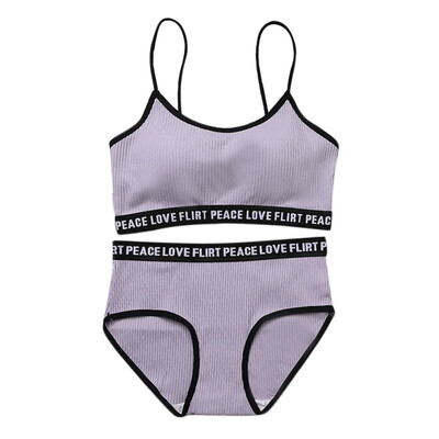 Women Letter Print Bras Sets Sexy Slim Straps Bra Sets Removable Chest Pad Bralette
Women Letter Print Bras Sets Sexy Slim Straps Bra Sets Removable Chest Pad Bralette