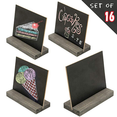 168Pcs 6" Wooden Blackboard with Stand Vintage Desktop Blackboard Sign Message Wedding Party Label Table Decor
168Pcs 6" Wooden Blackboard with Stand Vintage Desktop Blackboard Sign Message Wedding Party Label Table Decor