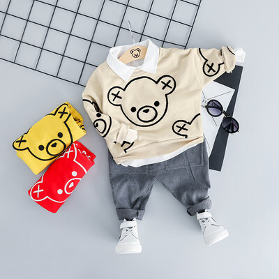 3 Colors Autumn Baby Boys Girl Long Sleeve Cartoon Print Sweatshirt TopsPants Trouser Costume Set 2Pcs Baby Suit
3 Colors Autumn Baby Boys Girl Long Sleeve Cartoon Print Sweatshirt TopsPants Trouser Costume Set 2Pcs Baby Suit