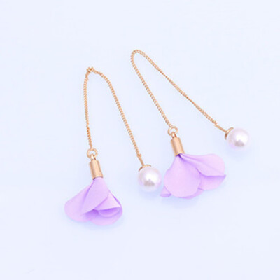 guangxichuangshengxinfu Newly Women Gold Silver Plated Crystal Flower Drop Long Dangle Chain Earrings
guangxichuangshengxinfu Newly Women Gold Silver Plated Crystal Flower Drop Long Dangle Chain Earrings