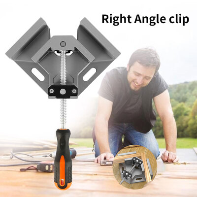 Corner Clamps Right Angle Clamp Heavy Duty Aluminum Alloy Wood Clamps Jig Tools for Woodwork Picture Framing with Swing Jaw
Corner Clamps Right Angle Clamp Heavy Duty Aluminum Alloy Wood Clamps Jig Tools for Woodwork Picture Framing with Swing Jaw