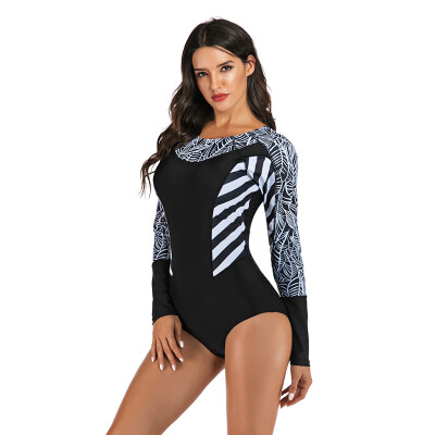 Girls One Piece Swimsuit Women Swimwear Surfing Suit Rashguard Wire Free Zipper Swimming Long Sleeve Geometric Sexy Black
Girls One Piece Swimsuit Women Swimwear Surfing Suit Rashguard Wire Free Zipper Swimming Long Sleeve Geometric Sexy Black