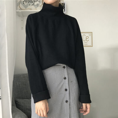 Autumn New Women Sweater Casual Loose Turtleneck Knitted Jumpers 2018 Long Batwing Sleeve Crocheted Pullovers Streetwear Winter
Autumn New Women Sweater Casual Loose Turtleneck Knitted Jumpers 2018 Long Batwing Sleeve Crocheted Pullovers Streetwear Winter
