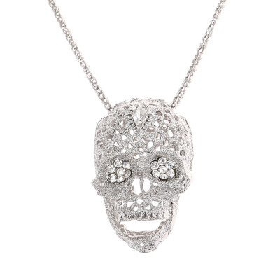 Skull Necklace Fashion Vintage European Jewelry Hollow Crystal Long Sweater Chain Pendant Skull Necklace
Skull Necklace Fashion Vintage European Jewelry Hollow Crystal Long Sweater Chain Pendant Skull Necklace