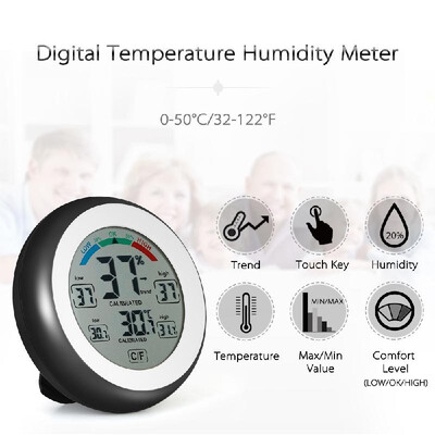°C°F Digital Thermometer Hygrometer Temperature Humidity Meter Max Min Value Trend Display
°C°F Digital Thermometer Hygrometer Temperature Humidity Meter Max Min Value Trend Display