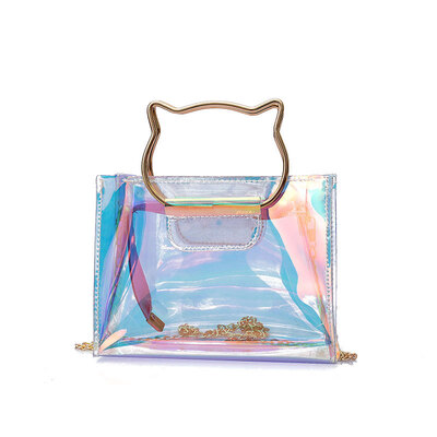 Fashion Laser Transparent Cear Women Quality Girls Travel Cartoon Chain Mother Shoulder Bag Slanting Square Bags Sweet Messenger
Fashion Laser Transparent Cear Women Quality Girls Travel Cartoon Chain Mother Shoulder Bag Slanting Square Bags Sweet Messenger