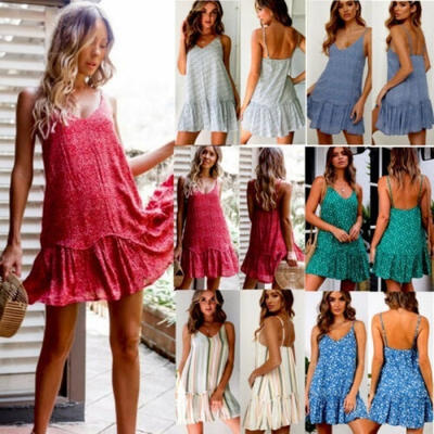 Women&39s Boho Floral Chiffon Summer Party Evening Beach Short Mini Dress Sundress
Women&39s Boho Floral Chiffon Summer Party Evening Beach Short Mini Dress Sundress