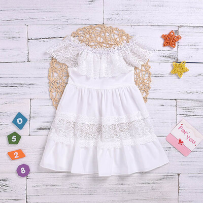 Summer Baby Girls Casual Cotton Lace Off Shoulders Dress Kids Solid Color cute Princess Clothing 1-6 Years
Summer Baby Girls Casual Cotton Lace Off Shoulders Dress Kids Solid Color cute Princess Clothing 1-6 Years