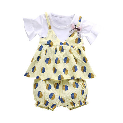 Children Girls Cotton Clothes Casual Summer Fake 2 Piece Short Sleeve Floral Print T-shirtShorts Fashion Suits 2Pcs Costume Set
Children Girls Cotton Clothes Casual Summer Fake 2 Piece Short Sleeve Floral Print T-shirtShorts Fashion Suits 2Pcs Costume Set