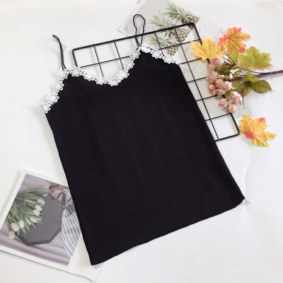 Sexy Slim Backless Lace Flower Women Knit Camisoles Fashion Trend Simple Comfortable Solid Color Tanks
Sexy Slim Backless Lace Flower Women Knit Camisoles Fashion Trend Simple Comfortable Solid Color Tanks