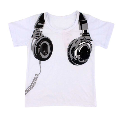 Fashion Baby Clothes Boys Girls Earphone Printed Short Sleeve Cotton T-Shirt Kids Tops 2-7Y
Fashion Baby Clothes Boys Girls Earphone Printed Short Sleeve Cotton T-Shirt Kids Tops 2-7Y