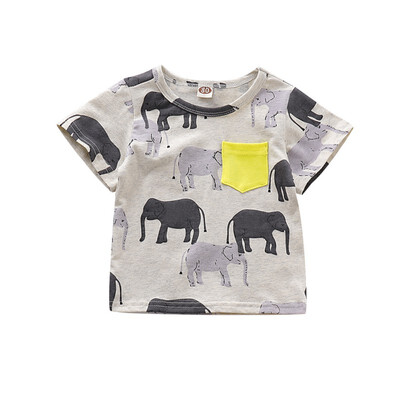 Summer Baby Boy Tshirts Short Sleeve Animal Elephant Print T-Shirts Kids Tops Tees Casual Shirts
Summer Baby Boy Tshirts Short Sleeve Animal Elephant Print T-Shirts Kids Tops Tees Casual Shirts