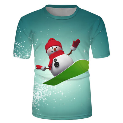 Toponeto Couples 3-D Printed Christmas Short-sleeved Top Fashion Printed Short Sleeves
Toponeto Couples 3-D Printed Christmas Short-sleeved Top Fashion Printed Short Sleeves