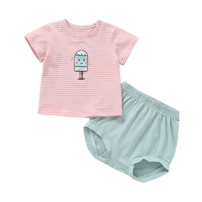 Children Summer Clothes Cotton Short Sleeve Boys Clothes Tops Shorts 2PCS Baby Body Suit Cartoon kids Girls Clothes Set
Children Summer Clothes Cotton Short Sleeve Boys Clothes Tops Shorts 2PCS Baby Body Suit Cartoon kids Girls Clothes Set
