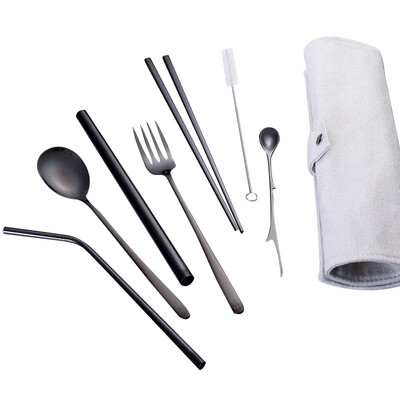 Stainless Steel Straw Set With Cleaning Brush Straw Set Reusable Tableware Travel Set With Fork Spoon Chopsticks
Stainless Steel Straw Set With Cleaning Brush Straw Set Reusable Tableware Travel Set With Fork Spoon Chopsticks