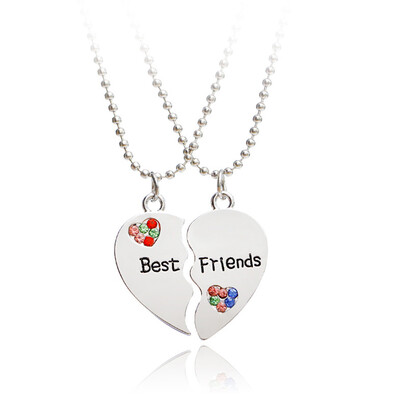 2\3 Parts Per Set Best Friends Forever Crystal Necklace Several Parts Heart Pendant Beads Chain Necklace Friendship Jewelry
2\3 Parts Per Set Best Friends Forever Crystal Necklace Several Parts Heart Pendant Beads Chain Necklace Friendship Jewelry