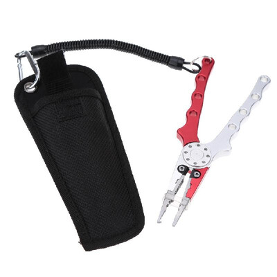 Aviation Aluminum Fishing Pliers Split Ring Cutters Hooks Remover Fishing Holder Tackle with Oxford Sheath&Security Landyard
Aviation Aluminum Fishing Pliers Split Ring Cutters Hooks Remover Fishing Holder Tackle with Oxford Sheath&Security Landyard