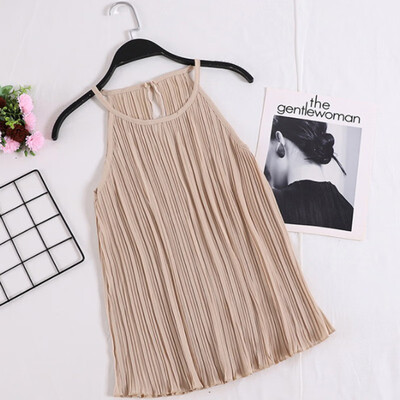 Cosy Women Chiffon Tops Fashion Solid Color Sleeveless Ruched Camisole long Female clothes womens harajuku
Cosy Women Chiffon Tops Fashion Solid Color Sleeveless Ruched Camisole long Female clothes womens harajuku