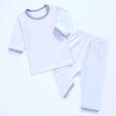 Kids boys Girls Pajama Sets Solid Color Pajama Sets Seven-quarter Sleeve Trousers Sleepwear Home 2-12T
Kids boys Girls Pajama Sets Solid Color Pajama Sets Seven-quarter Sleeve Trousers Sleepwear Home 2-12T