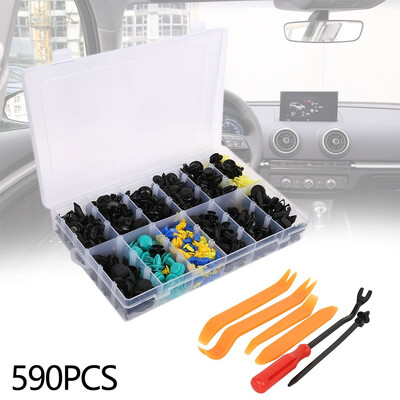 Willstar 590Pcs Automotive Fastener Rivet Set Car Plastic Push Pins Fastener Clips Rivet Retainer with 5 Removal Tool
Willstar 590Pcs Automotive Fastener Rivet Set Car Plastic Push Pins Fastener Clips Rivet Retainer with 5 Removal Tool