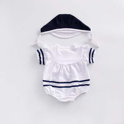 Summer Baby Cotton Striped Pattern Infant Short Sleeve JumpsuitHat Newborn Romper Set
Summer Baby Cotton Striped Pattern Infant Short Sleeve JumpsuitHat Newborn Romper Set