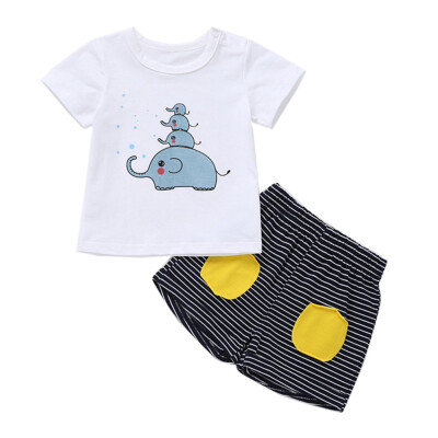 2019 Childrens Summer Clothes Cotton Short Sleeve Boys Clothes Tops Shorts 2PCS Baby Body Suit Cartoon kids Girls Clothes Set
2019 Childrens Summer Clothes Cotton Short Sleeve Boys Clothes Tops Shorts 2PCS Baby Body Suit Cartoon kids Girls Clothes Set