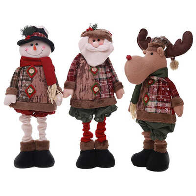 Flexible Checkered Santa Reindeer Snowman Children Gift Fesitval Showcase Christmas Tree Xmas Hanging Toy Doll
Flexible Checkered Santa Reindeer Snowman Children Gift Fesitval Showcase Christmas Tree Xmas Hanging Toy Doll