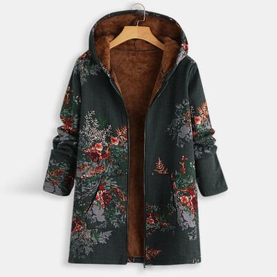 Toponeto Women Vintage Flowers Print Fleece Hooded Plus Size Long Sleeve Jacket Coat
Toponeto Women Vintage Flowers Print Fleece Hooded Plus Size Long Sleeve Jacket Coat