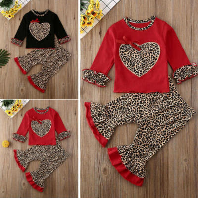 2Pcs Toddler Kids Baby Girl Leopard Clothes T-shirt TopsFlare Pants Outfits Set
2Pcs Toddler Kids Baby Girl Leopard Clothes T-shirt TopsFlare Pants Outfits Set
