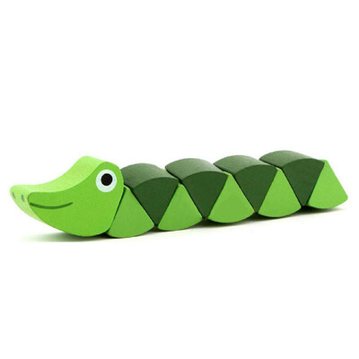 Wooden Crocodile Caterpillars Toys for Baby Kids Educational Colours Developmental Toys
Wooden Crocodile Caterpillars Toys for Baby Kids Educational Colours Developmental Toys