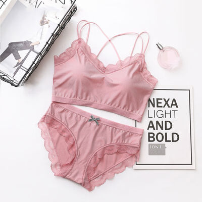 2019 New Sexy Cross Back Bra Set Lace Side Beauty Back Anti-light Casual Bra Wireless Soft Bralette&Lace Side Brief
2019 New Sexy Cross Back Bra Set Lace Side Beauty Back Anti-light Casual Bra Wireless Soft Bralette&Lace Side Brief