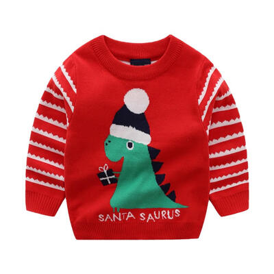 Autumn Winter Baby Kids 2-8Y Boy Girl Cotton Long Sleeve Sweater Cute Cartoon Dinasor Pattern Jacquard Knit Double Thick Sweater
Autumn Winter Baby Kids 2-8Y Boy Girl Cotton Long Sleeve Sweater Cute Cartoon Dinasor Pattern Jacquard Knit Double Thick Sweater