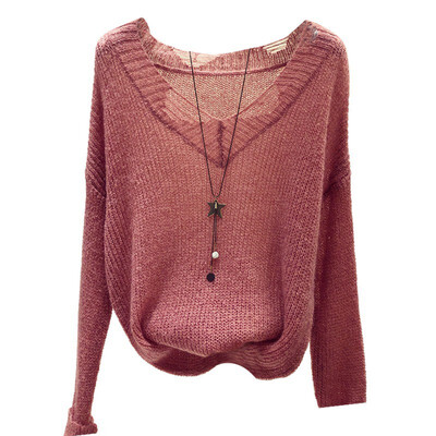Autumn New Loose Casual Solid Color Hollow Sweater Korean Style Long-sleeved V-neck Women Knit Pullover Ladies Tops
Autumn New Loose Casual Solid Color Hollow Sweater Korean Style Long-sleeved V-neck Women Knit Pullover Ladies Tops