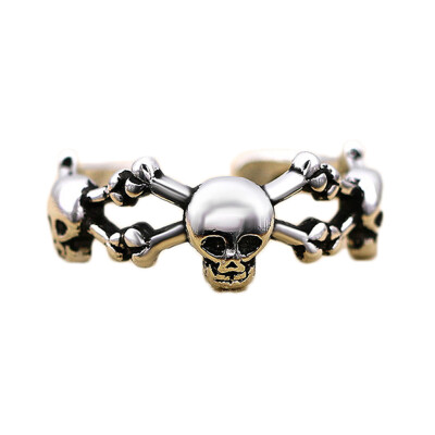 Fashion Korean version Retro Women Skull Head Opening Silver Ring Hipsters Personality Finger Rings
Fashion Korean version Retro Women Skull Head Opening Silver Ring Hipsters Personality Finger Rings