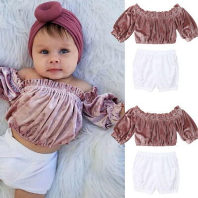 UK Newborn Infant Baby Girl Clothes Off Shoulder Tops Shorts Casual Outfits Set
UK Newborn Infant Baby Girl Clothes Off Shoulder Tops Shorts Casual Outfits Set