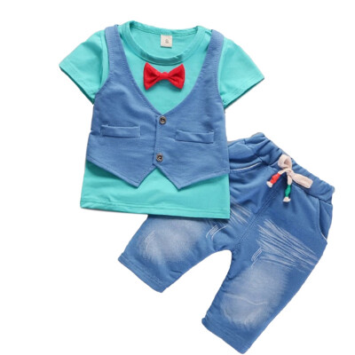 baby boy clothes short sleeve white T shirtpantsBow tie 3cps gentleman baby clothing set newborn kid wedding suit
baby boy clothes short sleeve white T shirtpantsBow tie 3cps gentleman baby clothing set newborn kid wedding suit